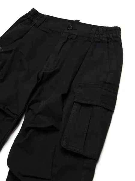 Spodnie cargo dziecięce Dsquared2 czarne