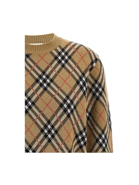 Sweter Burberry wełniany beżowy