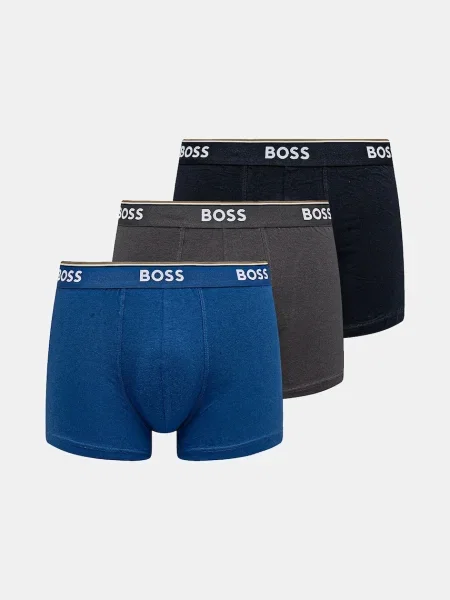 BOSS bokserki BoxerBr 3P Power niebieskie