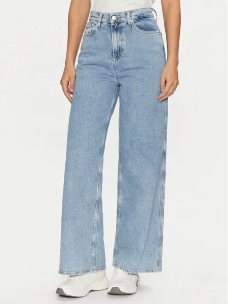 Jeans Tommy Jeans Claire High Rise Wide Jeans Denim modra