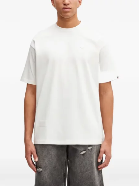 Kerek nyakú póló Aape By *a Bathing Ape® autogrammal fehér