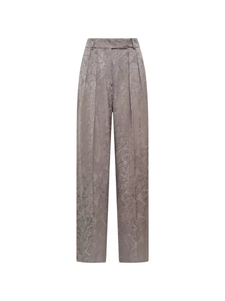 Pantaloni Maliparmi din jacard gri