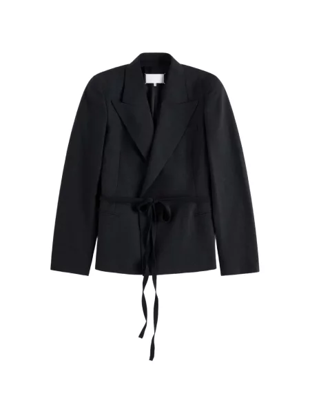 Cu centură sacou Maison Margiela plic negru