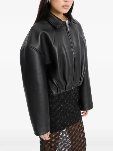 Gulerat geanta de piele Rotate Birger Christensen negru