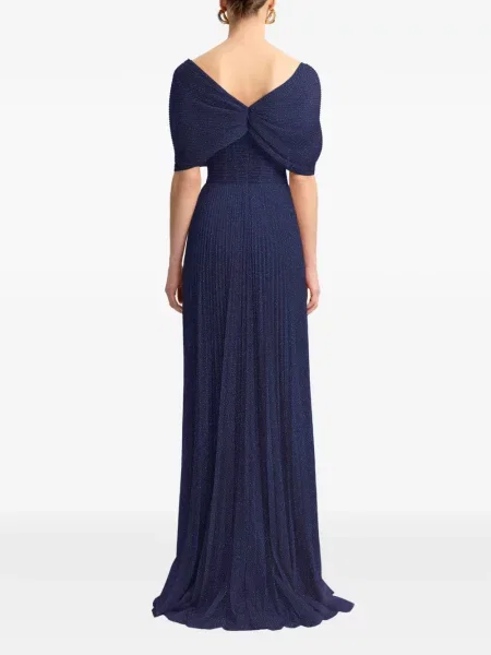 Rochie Gemy Maalouf asimetrică albastru