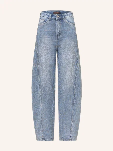 Miss Goodlife Džíny Barrel Mandal S Ozdobnými Kamínky 24 blue modré