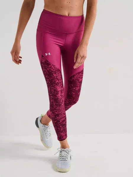 UNDER ARMOUR legginsy spodnie treningowe L różowe