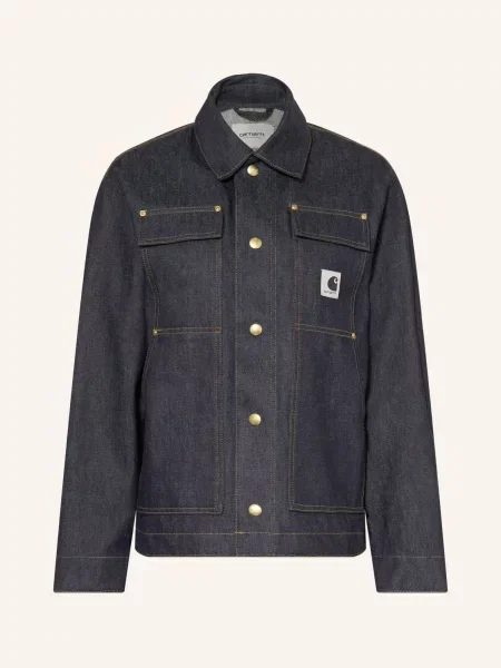 Kurtka jeansowa Carhartt Wip granatowa