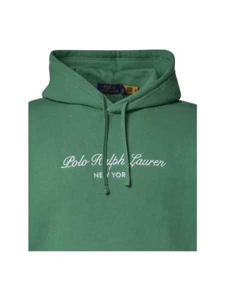 Bluza z kapturem Polo Ralph Lauren z kapturem zielona