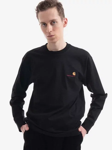 Μπλούζα με μακριά μανίκια Carhartt WIP μαύρο