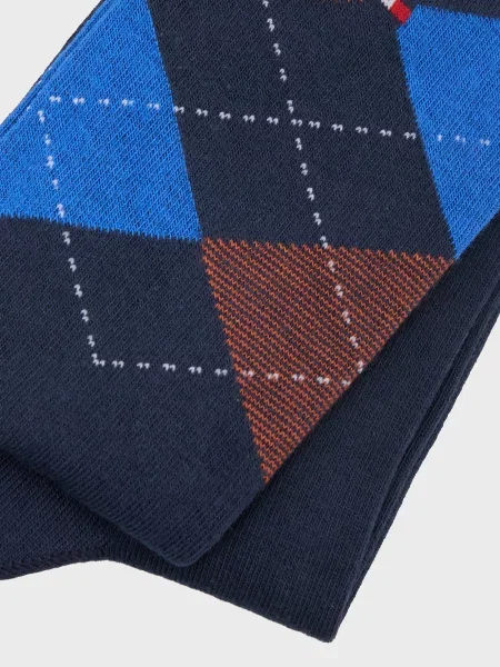Клетчатые носки Tommy Hilfiger синие