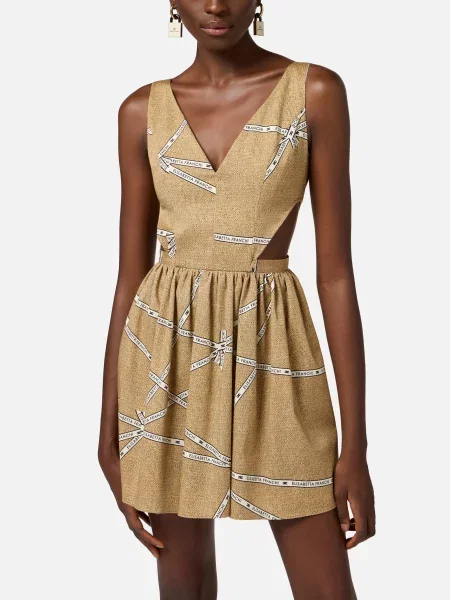 Сукня Elisabetta Franchi бежева