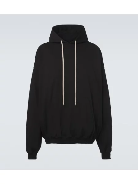 Hanorac cu glugă Rick Owens din jerseu negru