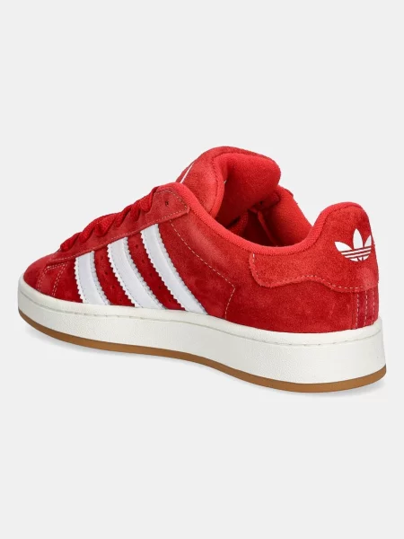 Замшеві кросівки adidas Originals Campus червоний