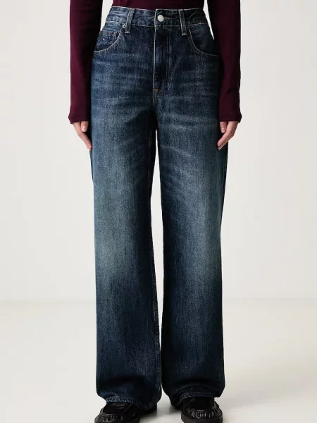Tommy Jeans blugi relaxed fit pentru femei