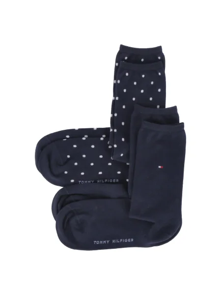 Tommy Hilfiger Underwear Κάλτσες σκούρο μπλε / κόκκινο λευκό