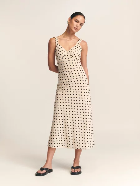 St MRLO Rochie de vară Tide crem negru