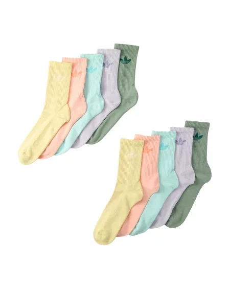 ADIDAS ORIGINALS Șosete albastru deschis / galben deschis / jad / mov lavandă / portocaliu deschis verde