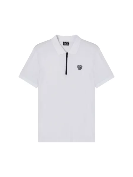 Emporio Armani polo z nadrukiem biały