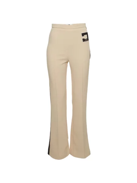 Pantaloni Elisabetta Franchi cu dungi cu autograf