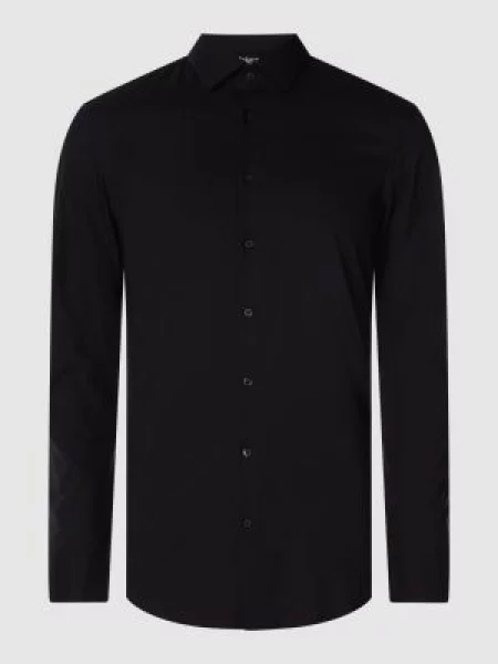 Koszula biznesowa o kroju super slim fit ze streczem Jake*s czarna