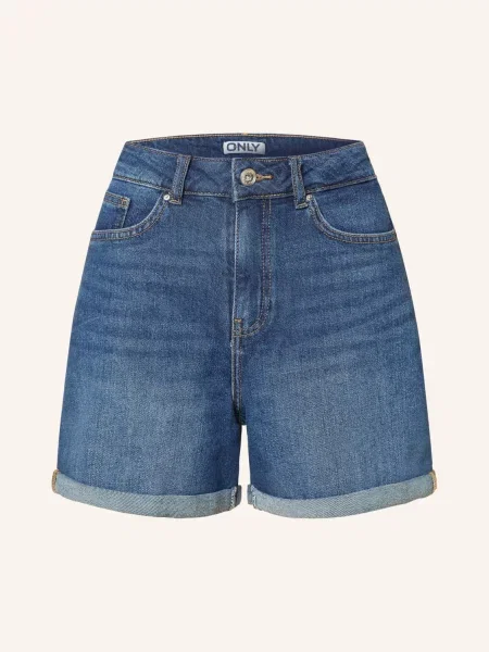 Only Džínové Šortky medium blue denim modré