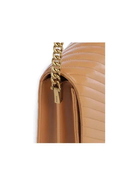 PINKO Kabelka Love Click Classic PE 25 PLTT hnedá
