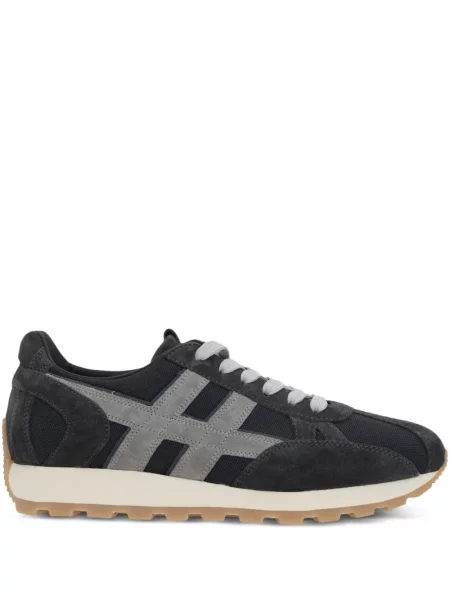 Sneakerși Hogan din piele de căprioară albastru