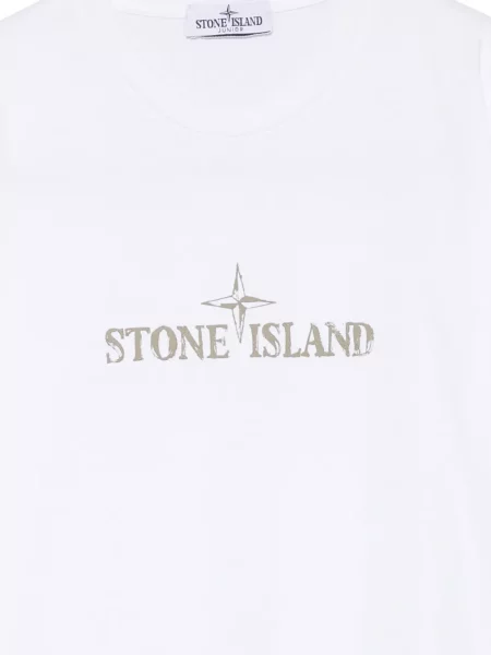 Koszulka dziecięca Stone Island biała