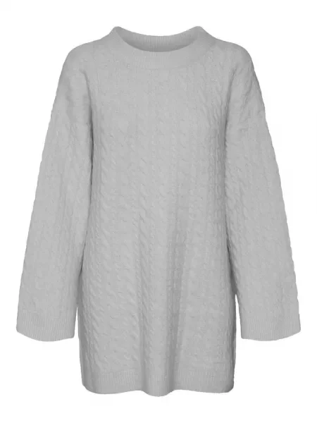 VERO MODA Pulover HEIDI deschis gri