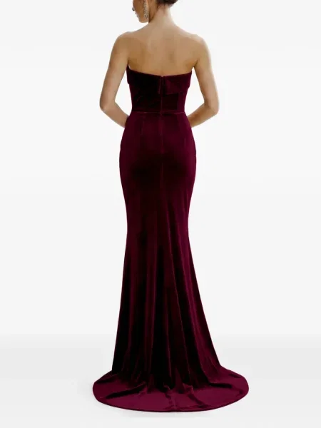 Rochie Framboise fără bretele de costum roșu