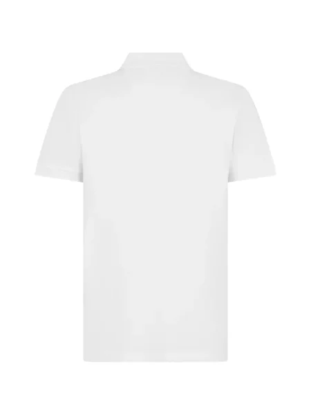 Tricou polo Boss cu broderie alb