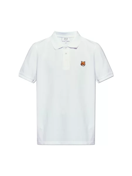 Koszulka polo Maison Kitsune biała