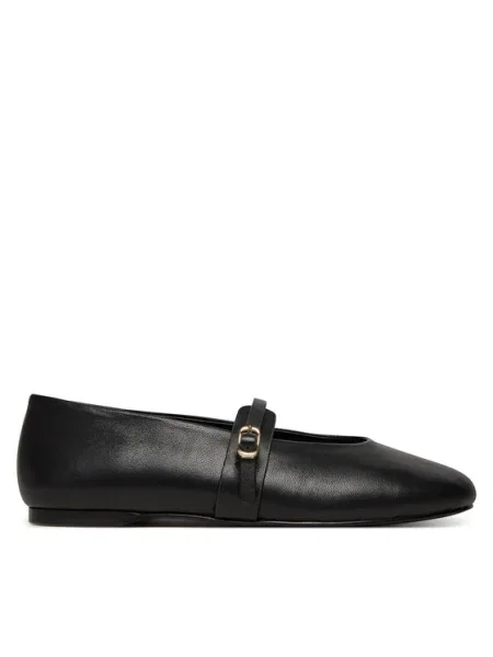 Steve Madden bőr balerina cipő Rejoice fekete