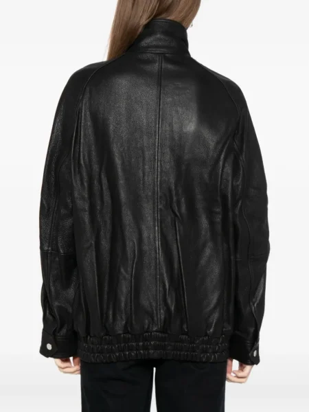 Geanta de piele Nour Hammour negru