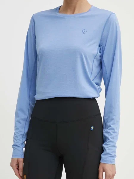 Однотонные шорты Fjallraven с высокой посадкой черные