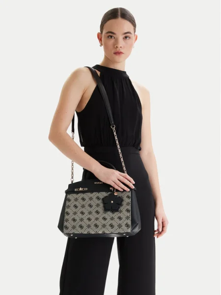 GUESS Poșete MELINDA ecru negru