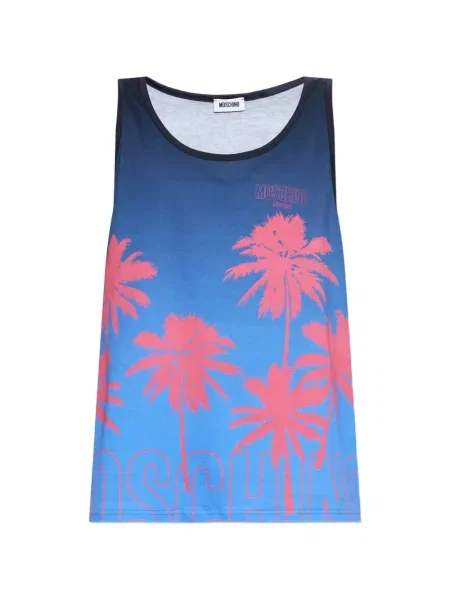 Cămașă Moschino cu imagine albastru