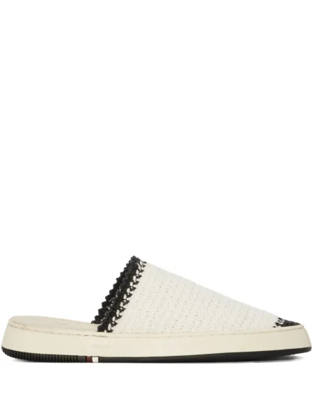 Papuci tip mules Osklen fără toc alb