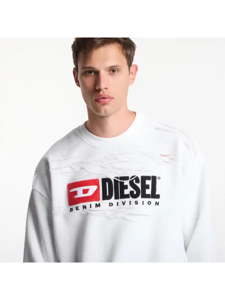 Φούτερ Diesel Sweatshirt White XL λευκό