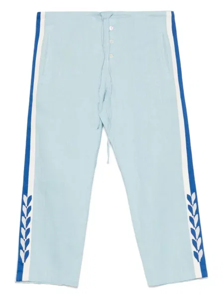 Pruhované kalhoty Bode modré