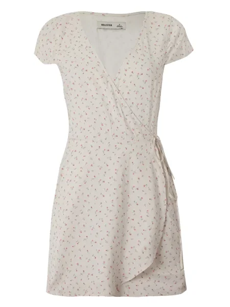 HOLLISTER Rochie de vară verde jad / roz pal / sângeriu alb