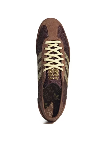 Kordbársony futó paisley mintás futócipő Adidas Adizero zöld