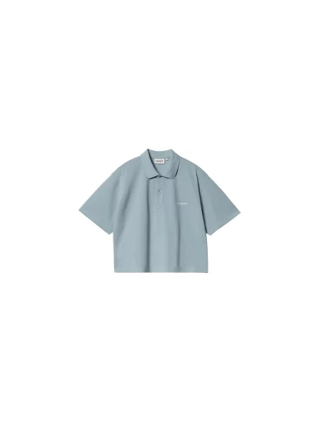 Carhartt WIP W S/S Carhartt Script Polo TS Kobiety Koszulki Carhartt WIP Size: M niebieski