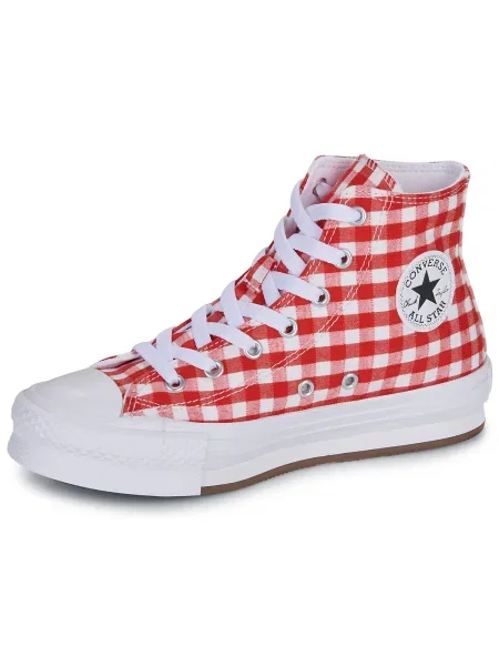 Členkové topánky Converse biela