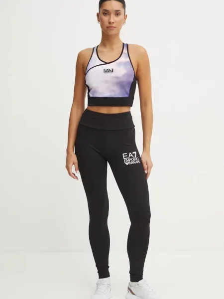 Športová podprsenka Emporio Armani čierna