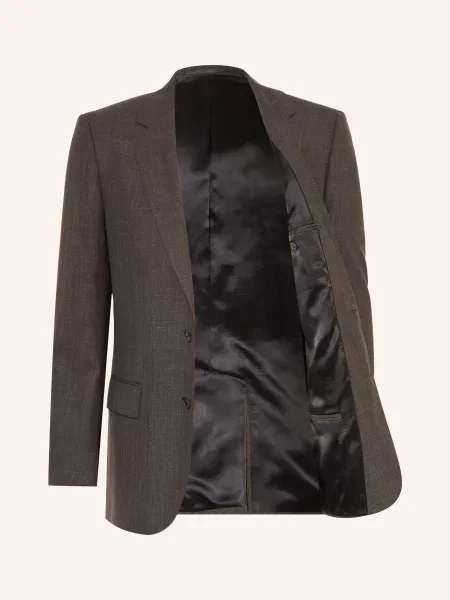 Boss Marynarka Slim Fit braun brązowa