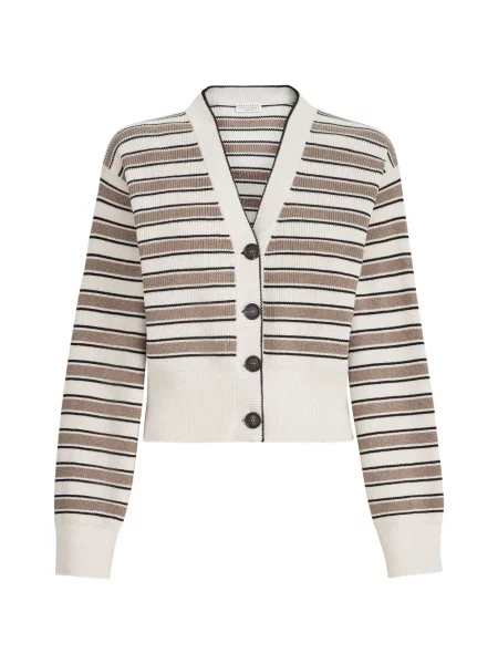 Cardigan Brunello Cucinelli cu dungi