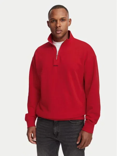 HUGO Sweater majica crvena