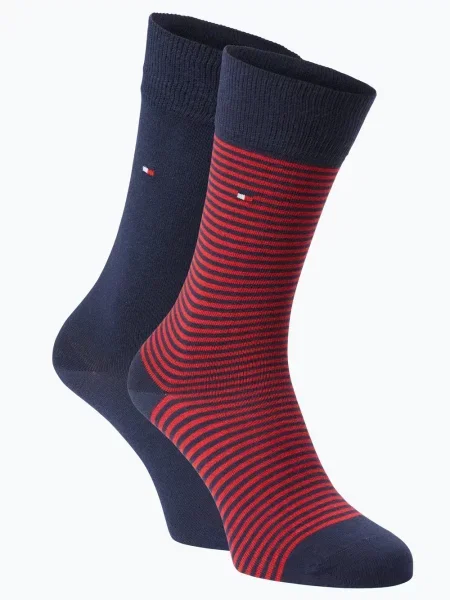 Skarpety w zestawie 2 szt. Tommy Hilfiger granatowe